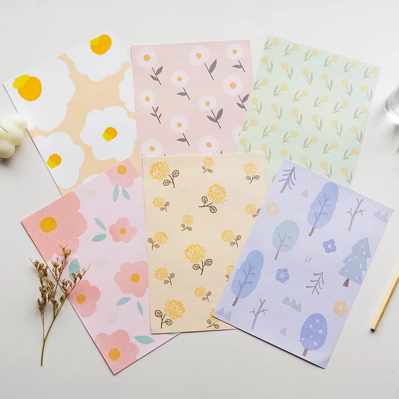 12pc Floral Envelopes