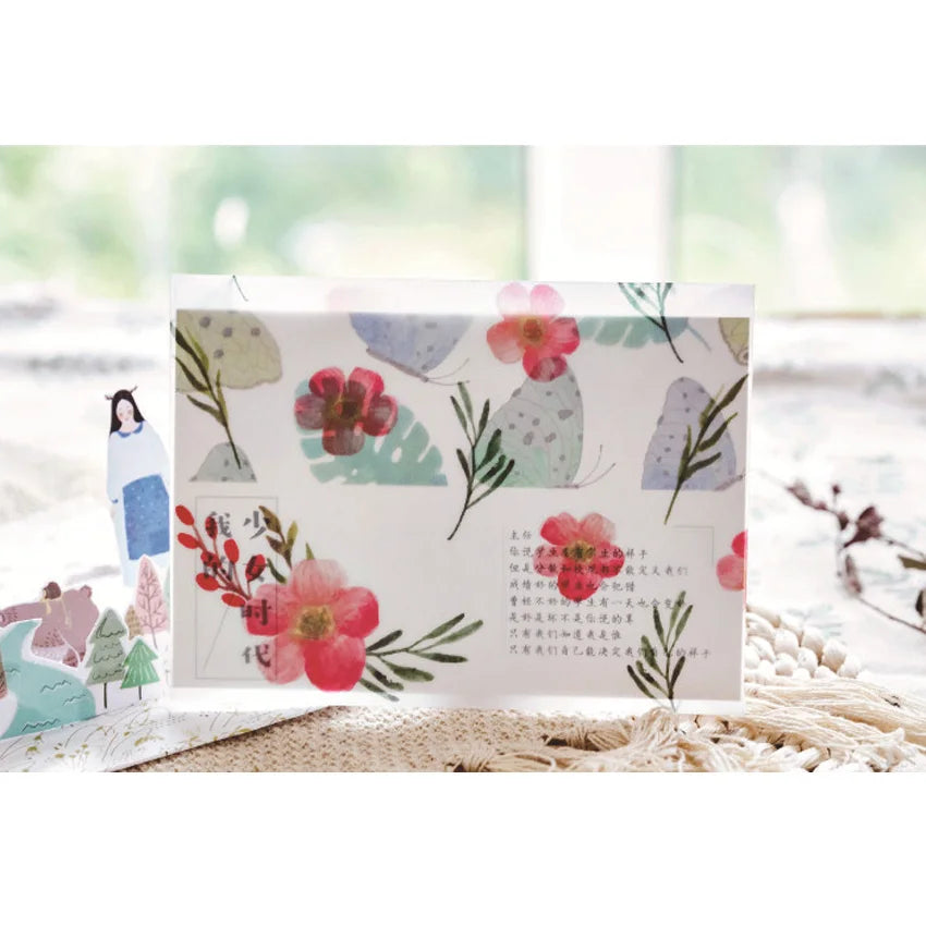 10pcs Floral Envelope