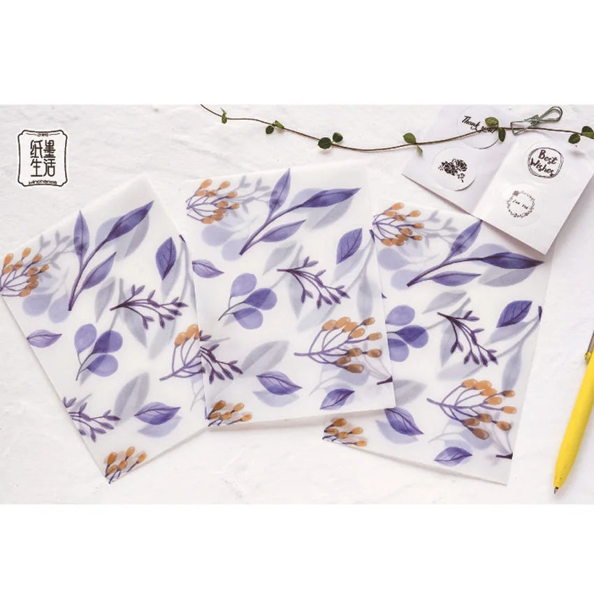 10pcs Floral Envelope