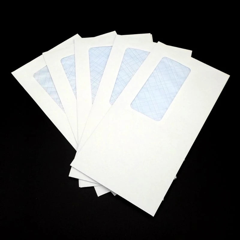 50pcs Security Envelopes with Window Confidential Seal