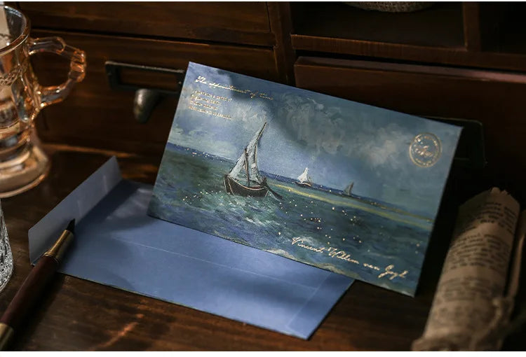 6 pcs/set Van Gogh starry sky Paper Envelopes