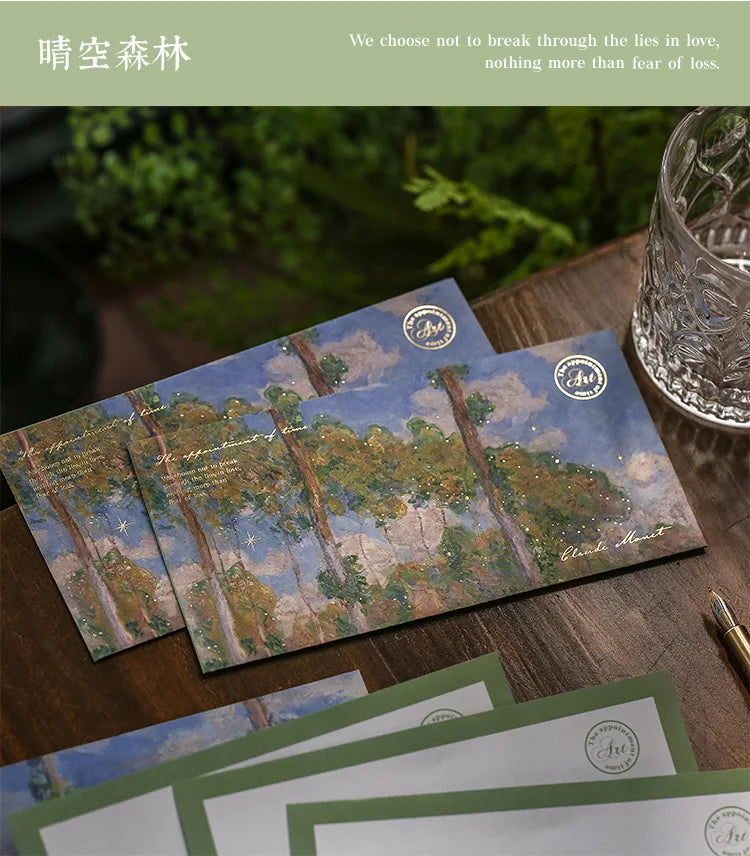 6 pcs/set Van Gogh starry sky Paper Envelopes