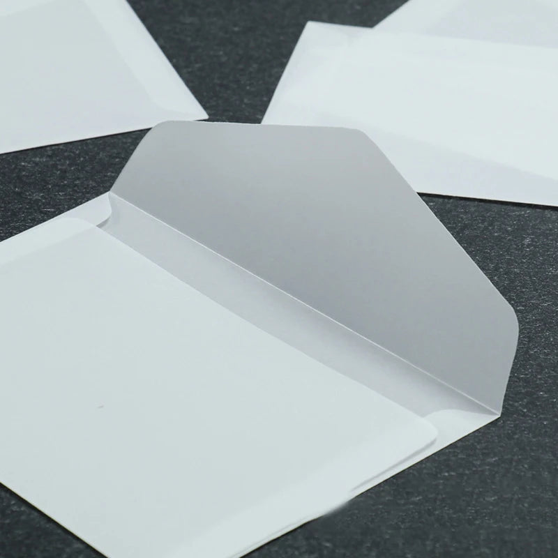 50pcs Blank Translucent Envelope