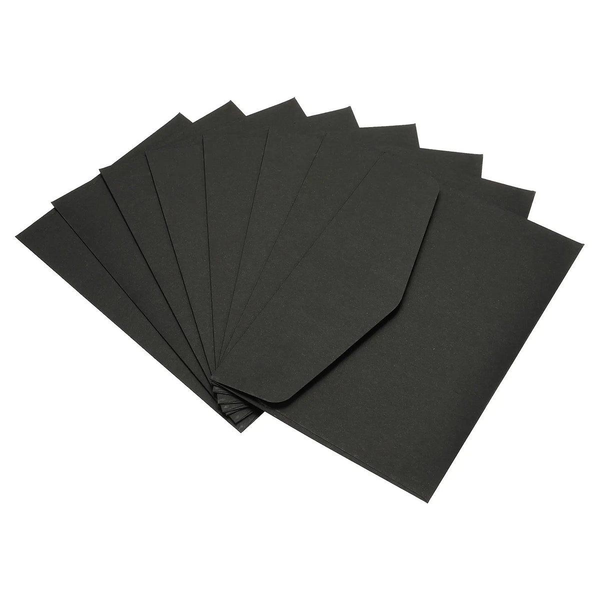 50Pcs Plain Black / Beige; Blank Mini Envelopes