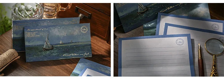 6 pcs/set Van Gogh starry sky Paper Envelopes
