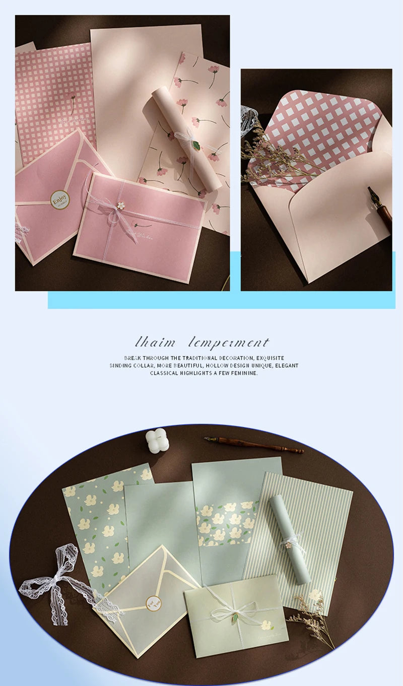 12pc Floral Envelopes