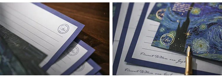 6 pcs/set Van Gogh starry sky Paper Envelopes