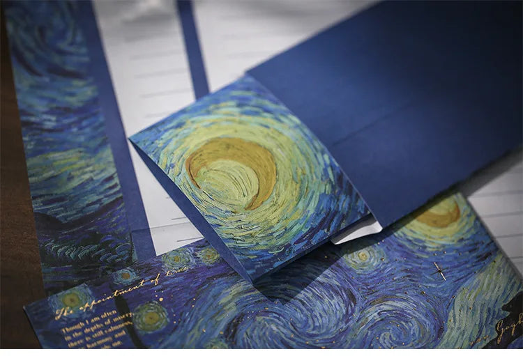 6 pcs/set Van Gogh starry sky Paper Envelopes