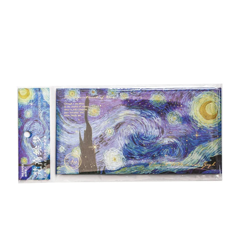 6 pcs/set Van Gogh starry sky Paper Envelopes