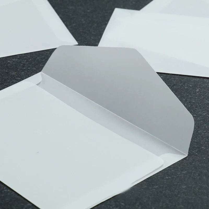 50pcs Blank Translucent Envelope