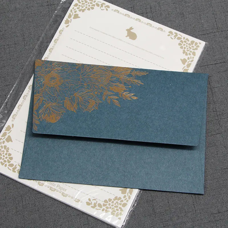 5pcs Vintage Bronzing Envelopes