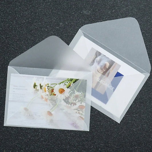 50pcs Blank Translucent Envelope