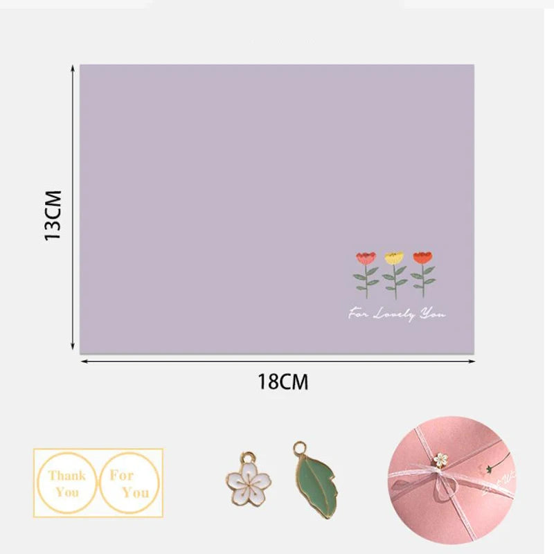 12pc Floral Envelopes