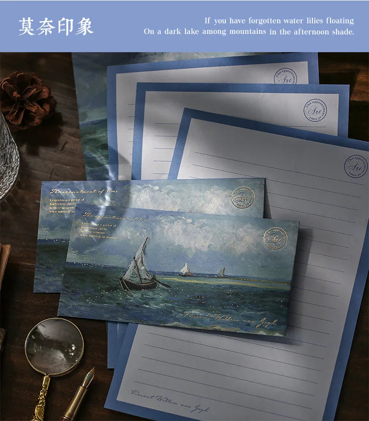 6 pcs/set Van Gogh starry sky Paper Envelopes