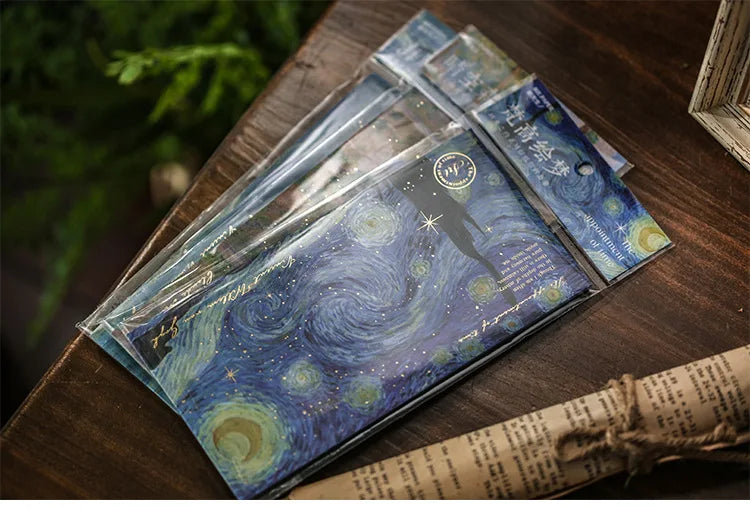 6 pcs/set Van Gogh starry sky Paper Envelopes