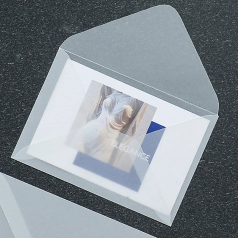 50pcs Blank Translucent Envelope