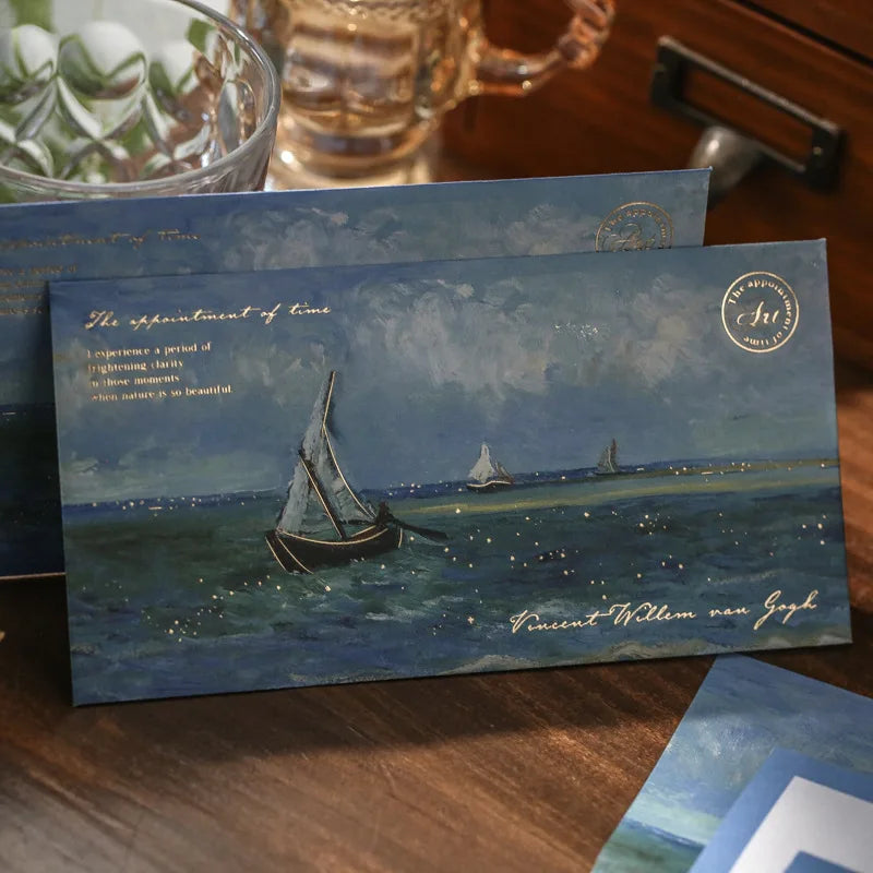 6 pcs/set Van Gogh starry sky Paper Envelopes