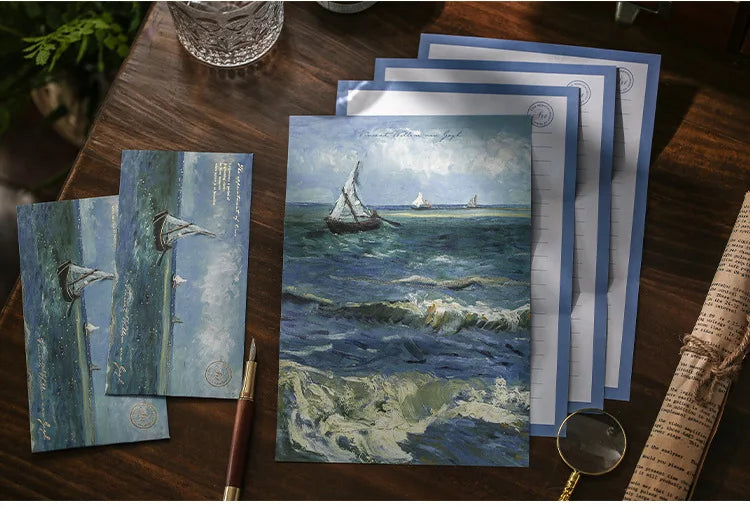 6 pcs/set Van Gogh starry sky Paper Envelopes